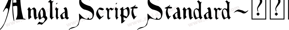 Anglia Script Standard字体转换